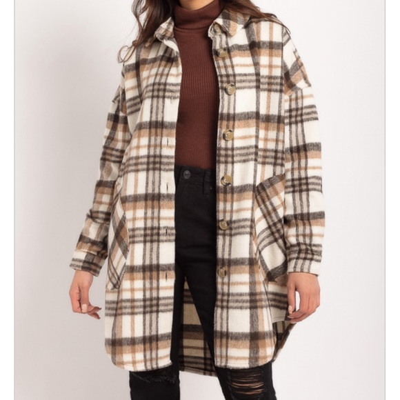 Plaid Shacket - Picture 1 of 3